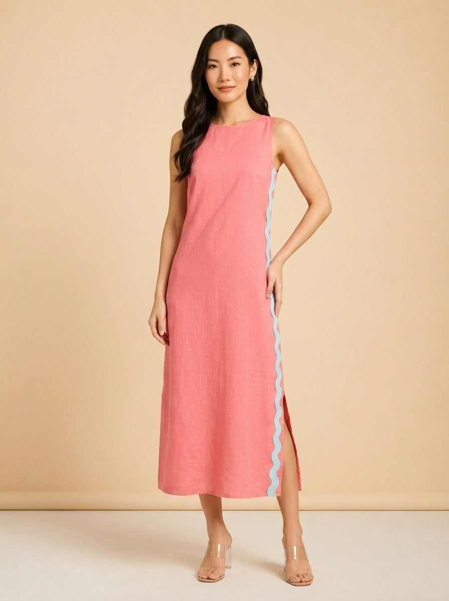 Zalia Side Stripe Maxi Dress by Southern Tide — front