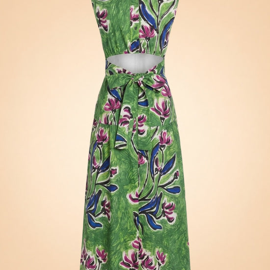 Zorina Tie-Detail Midi Dress ghost_back