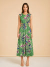 Zorina Tie-Detail Midi Dress model_front